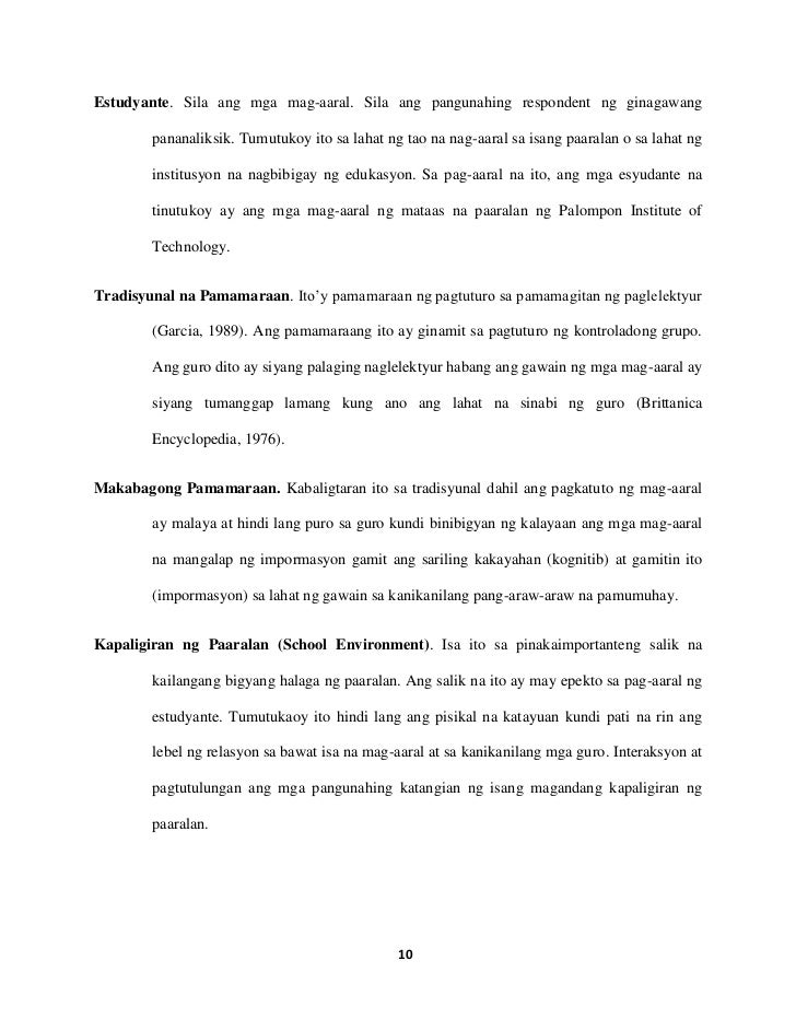 Thesis tungkol sa edukasyon